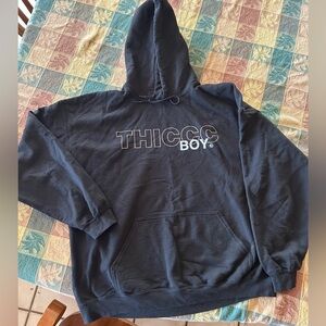 Thiccc Boy Black Hoodie